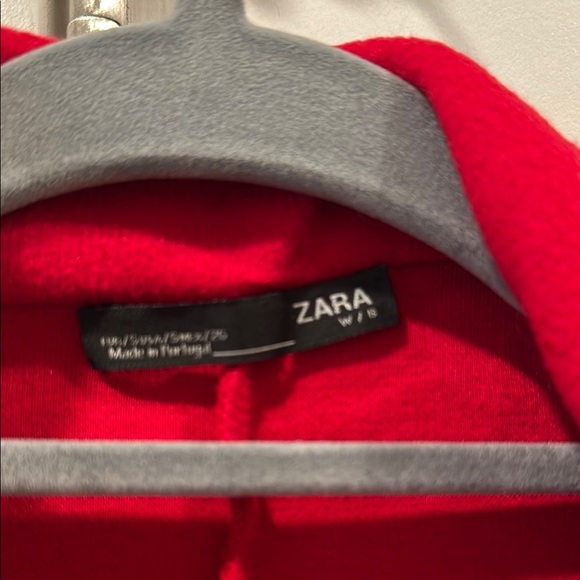 Zara Red Open Front Coat - Picture 4 of 5